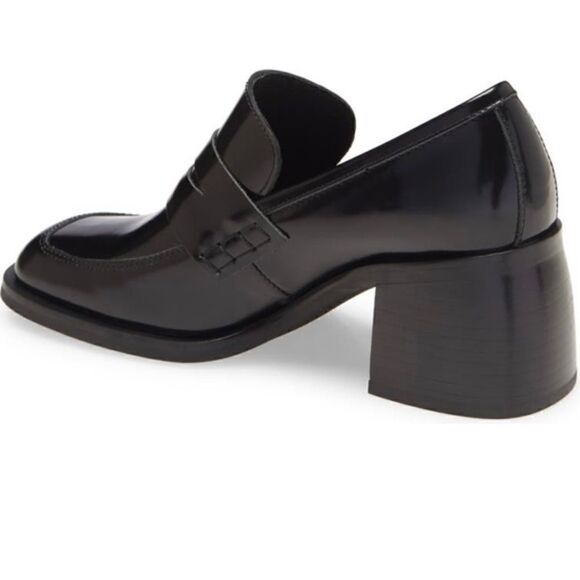 Jeffery Campbell stacked heel lifts a sophisticated loafer. - Picture 4 of 8